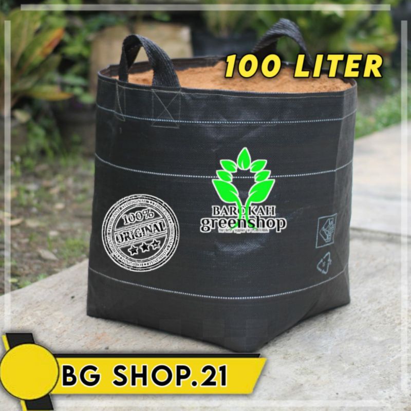 PLANTERBAG TEBAL100 liter hitam-PLANTERBAG 100 LITER - pot - media tanam