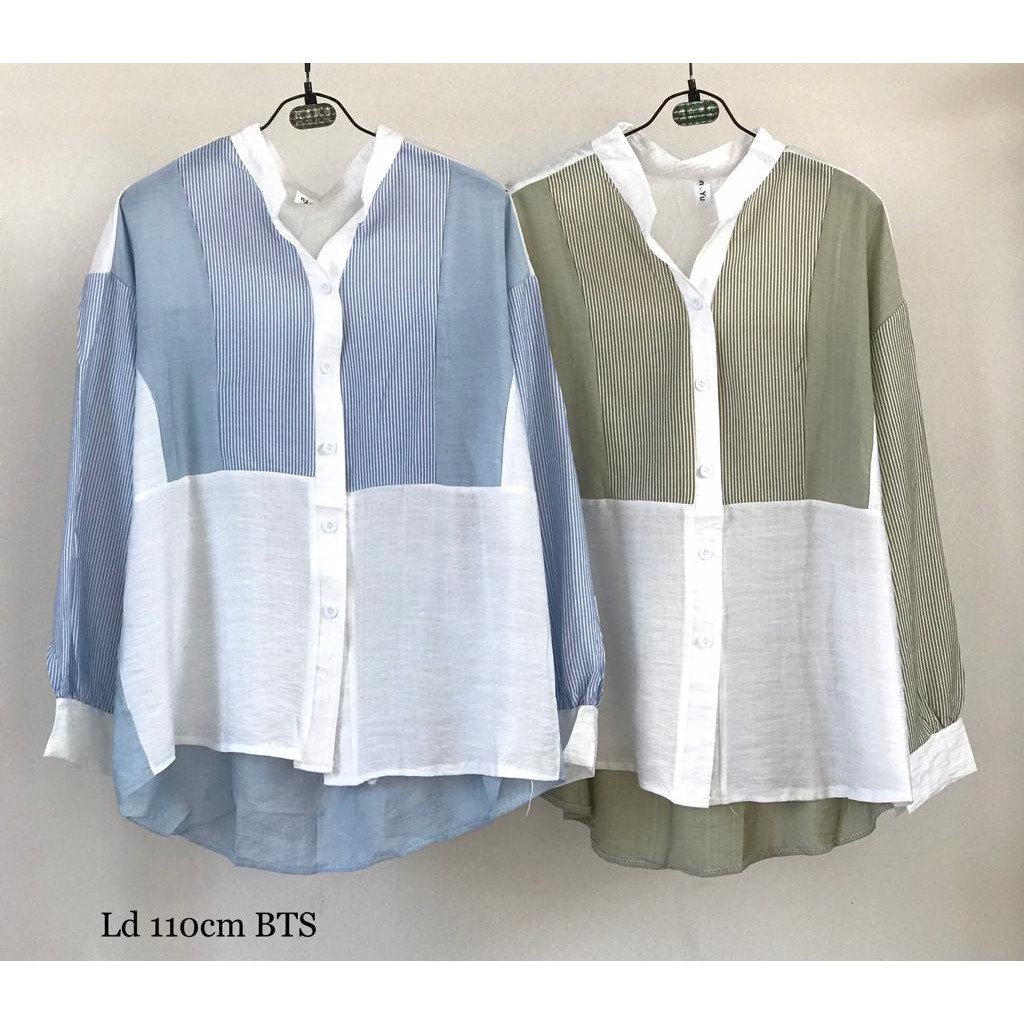 KEMEJA WANITA POLOS BTS IMPORT