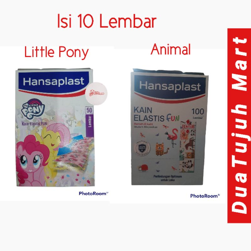 Hansaplast Plester Karakter Little Pony & Animal 10 Lembar