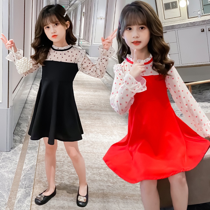 CHUBBI 3 Dress Anak Perempuan Korea Love