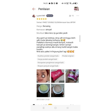 KRIM SIANG BPOM RJNSKIN NRGLOW/DAY CREAM GLOWING INSTAN