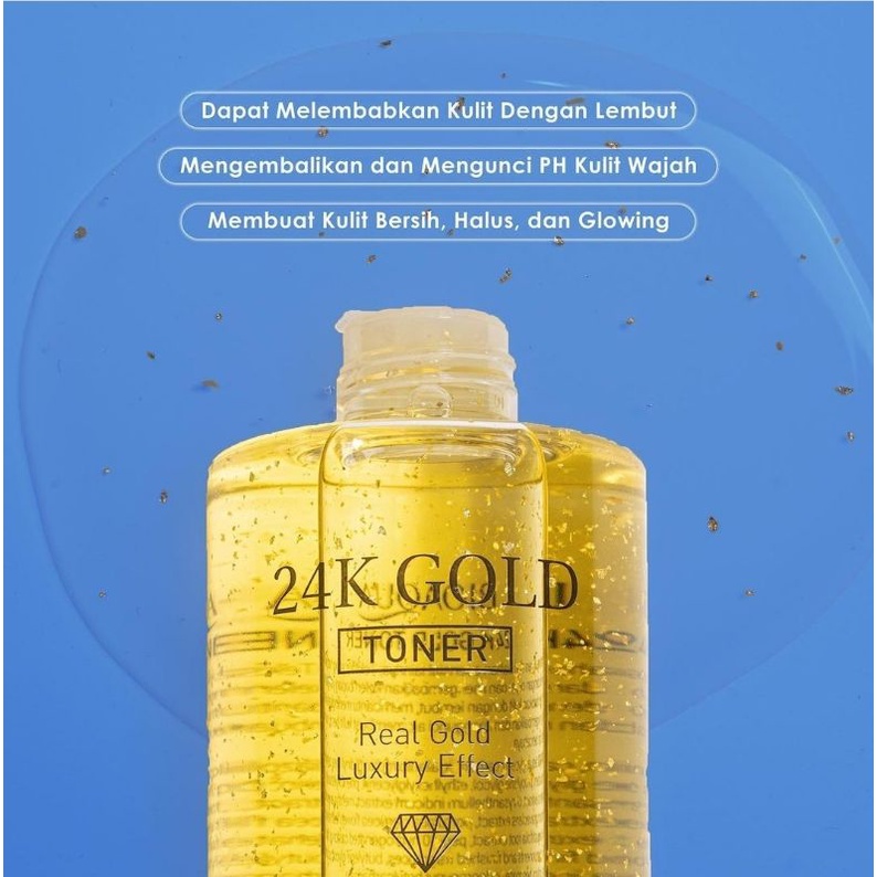 BIOAQUA 24K Gold Skin Care Essence Cream/Hydrating Toner/Brightening Serum Wajah/Massager