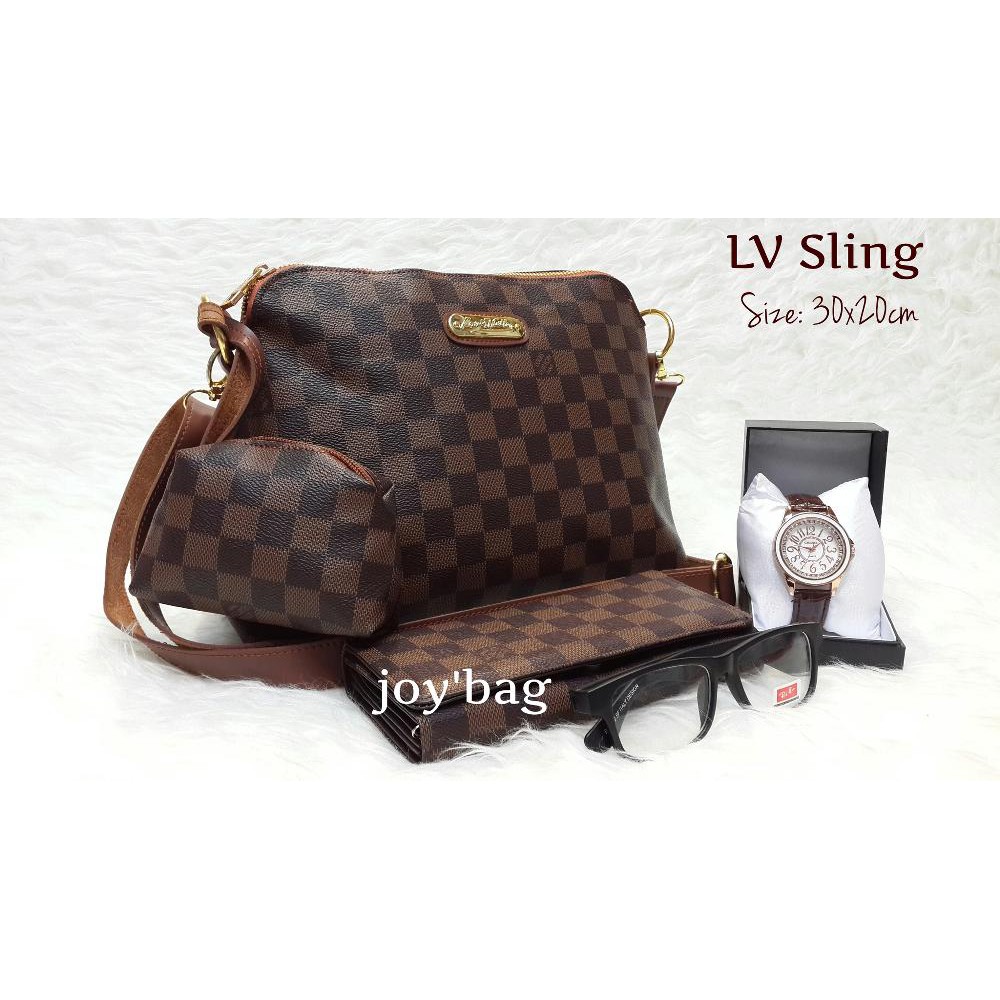Tas Lokal/Tas Murah/Paketan Tas Murah/Paket 3in1 LV Sling Oval