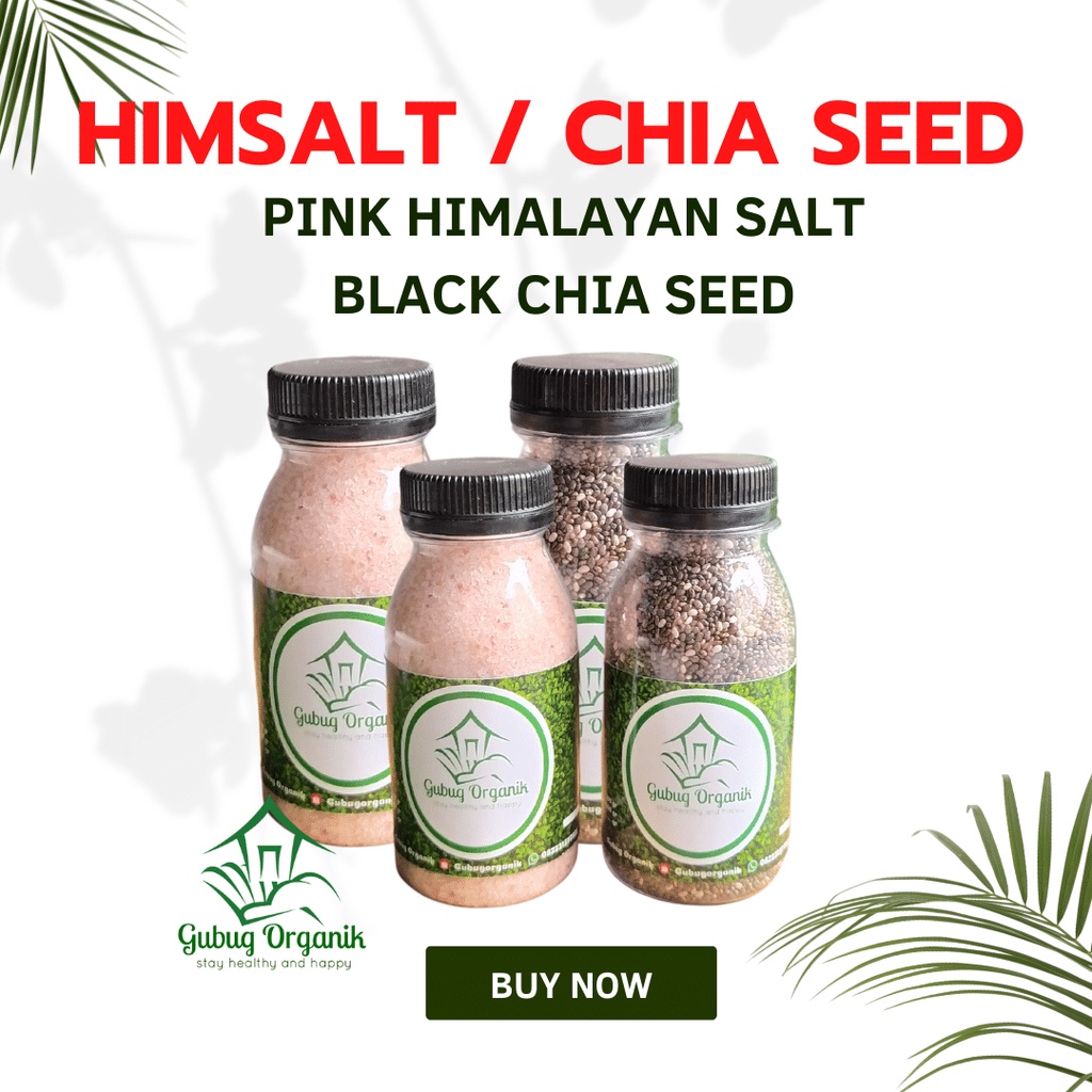 

Garam Himalaya Original Asli Tambang Pakistan Organic Black Chia Seed Mexico Kemasan Botol