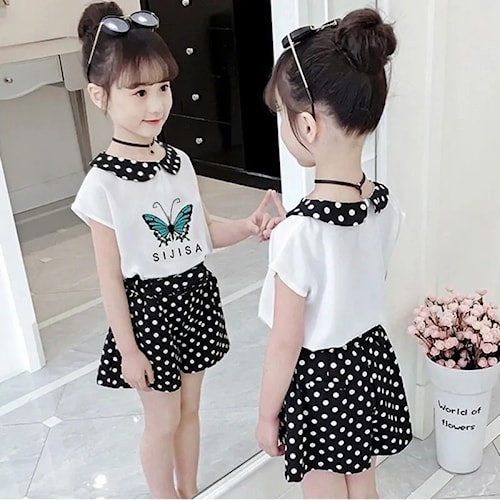 Baju anak Cewek Kaos Kualitas Import Motif Kupu kupu Kode G - 19 K26