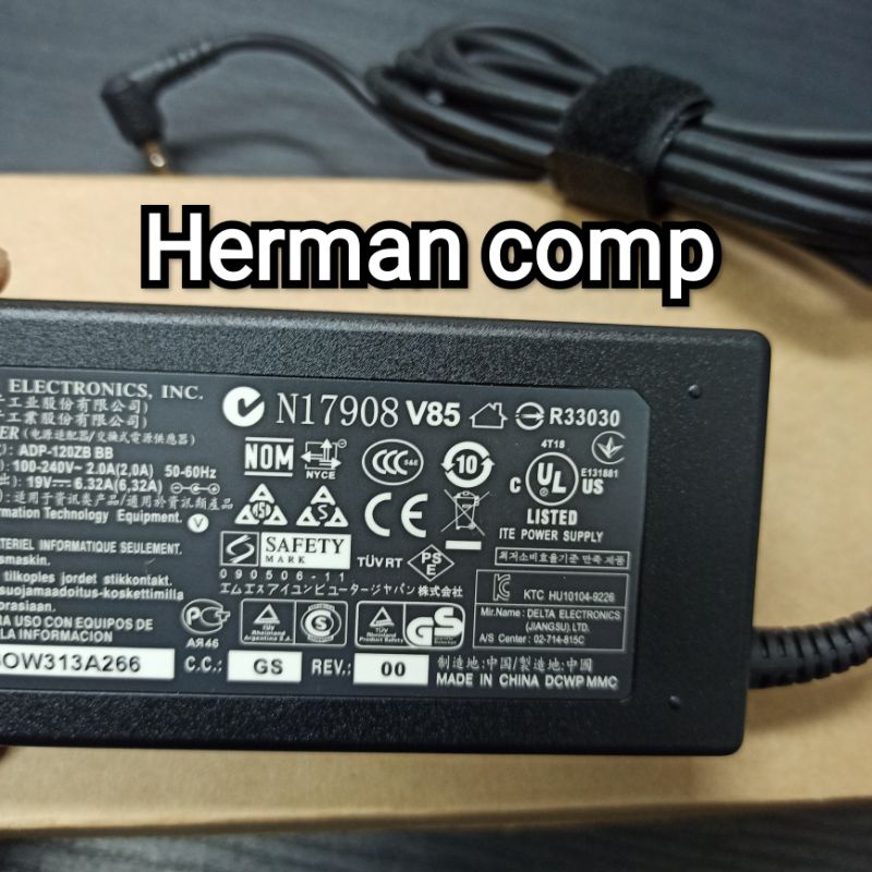 Original Adaptor Lenovo ALL IN ONE PC 19V 6.32A 120W Dc 6.3x3.0mm