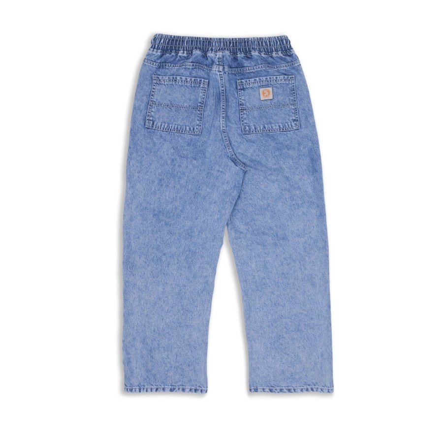 Superego Denim Pants Baggy Relaxed - Snow Light Blue