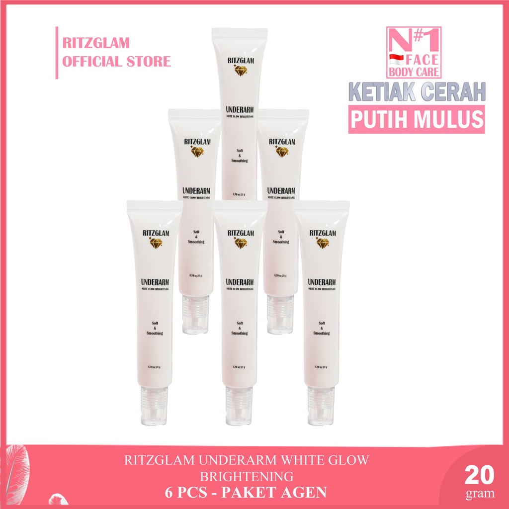 RITZGLAM Agen 6Pcs Underarm White Glow Brightening