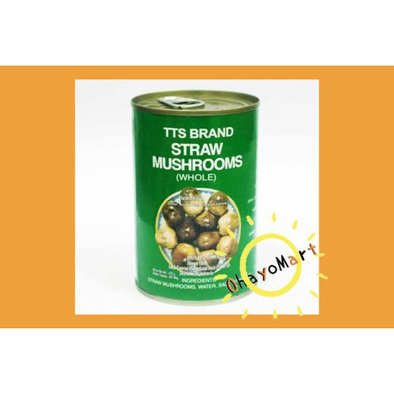 TTS Brand Straw Mushroom / Jamur Kaleng 425g