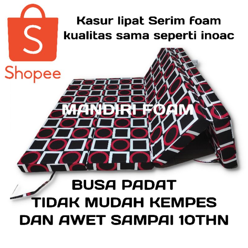 Kasur Lipat GARANSI 10THN   tebal 5 cm SERIM FOAM ORIGINAL