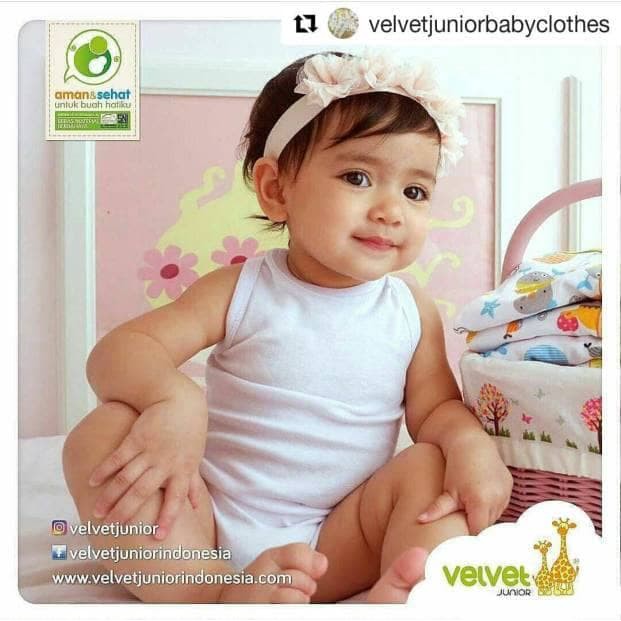  Velvet  Junior  Jumper Singlet 3 pcs Kaos  Dalam Jumper 