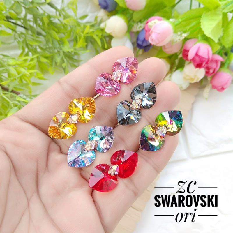 bros swarovski ori  love 14mm / bros premium / bros swarovski simple