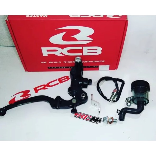 MASTER REM KANAN BRAKE PUMP RCBB S1 14 MM 14MM TABUNG PISAH FORGED FORGING HITAM BLACK SILVER MERAH RED GOLD EMAS ORI ORIGINAL RCBB RCB RACING BOY RACINGBOY ASLI