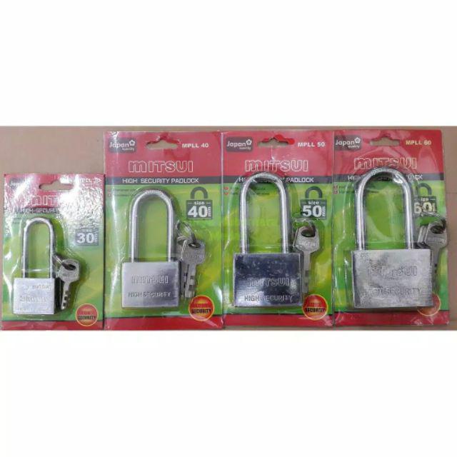 Gembok 50mm Leher Panjang Stainless