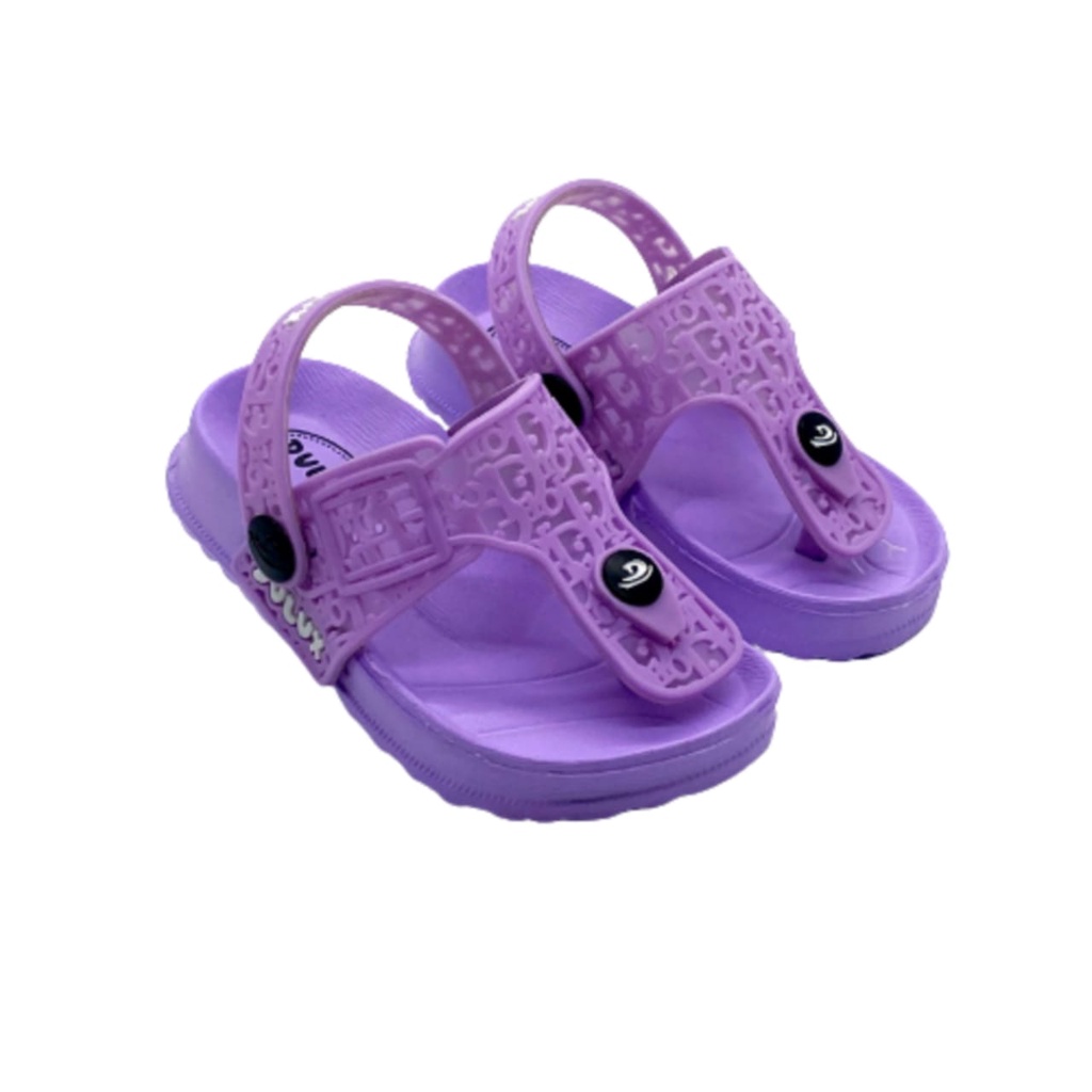 gof DULUX 368E Sandal Jepit Anak Perempuan Model Batik Kaca Sandal Anak Lucu Tali Belakang