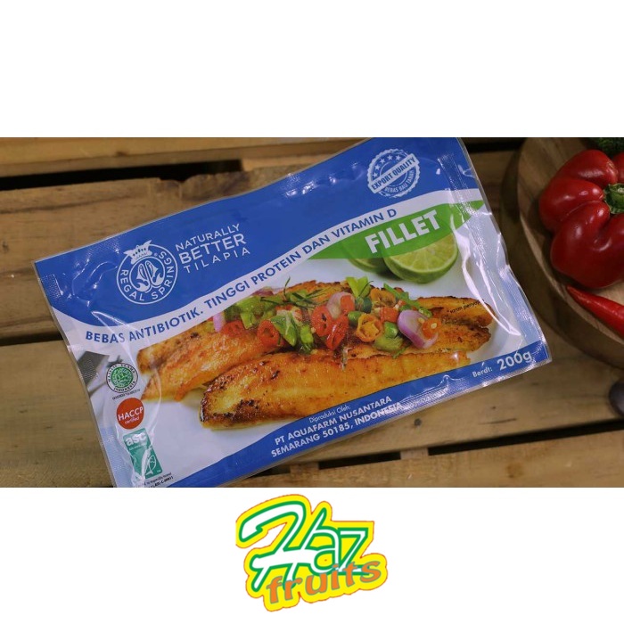 

Ikan Fillet Tilapia Regal Springs 200 Gram - Frozen