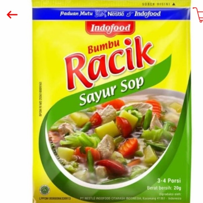 

makanan bumbu indofood racik sayur sop saset 26gr (10pc)