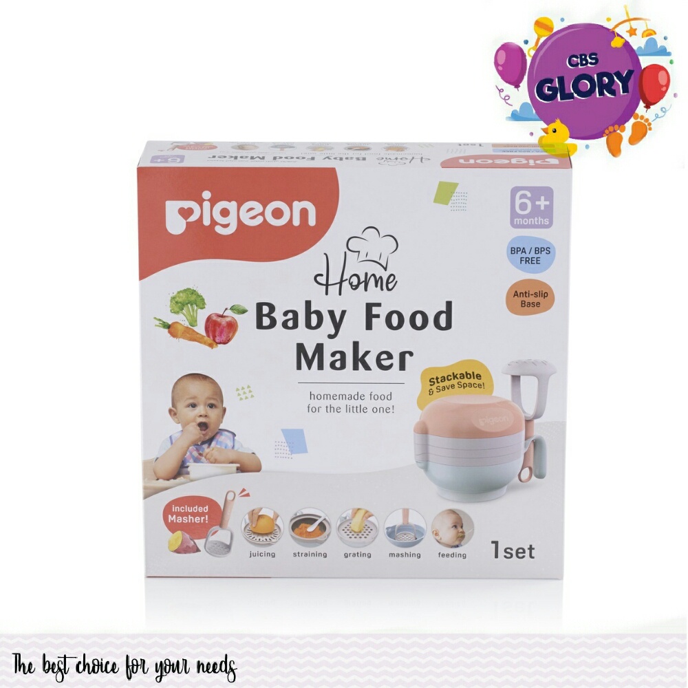 Pigeon 1 Set Baby Food Maker Alat Untuk Membuat MP-ASI Manual