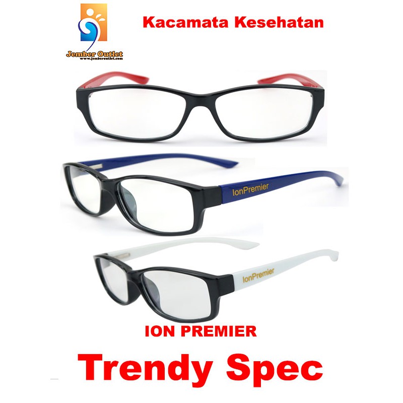 Kacamata Ion Premier Terapi Masa Kini Spec Trendy Frame Putih