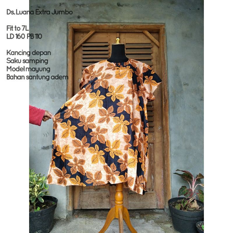 diskonDaster jumbo LD 160/daster bigsize/daster kekinian/daster batik rayon