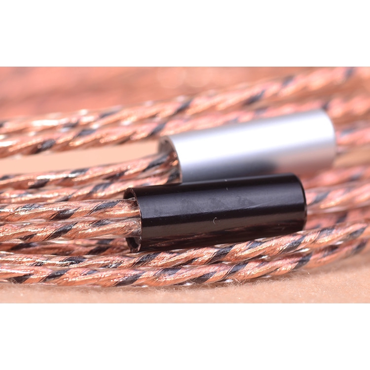 DIY 3.5mm HIFI earphone cable 40 core earbuds wire subwoofer headphone unit wire