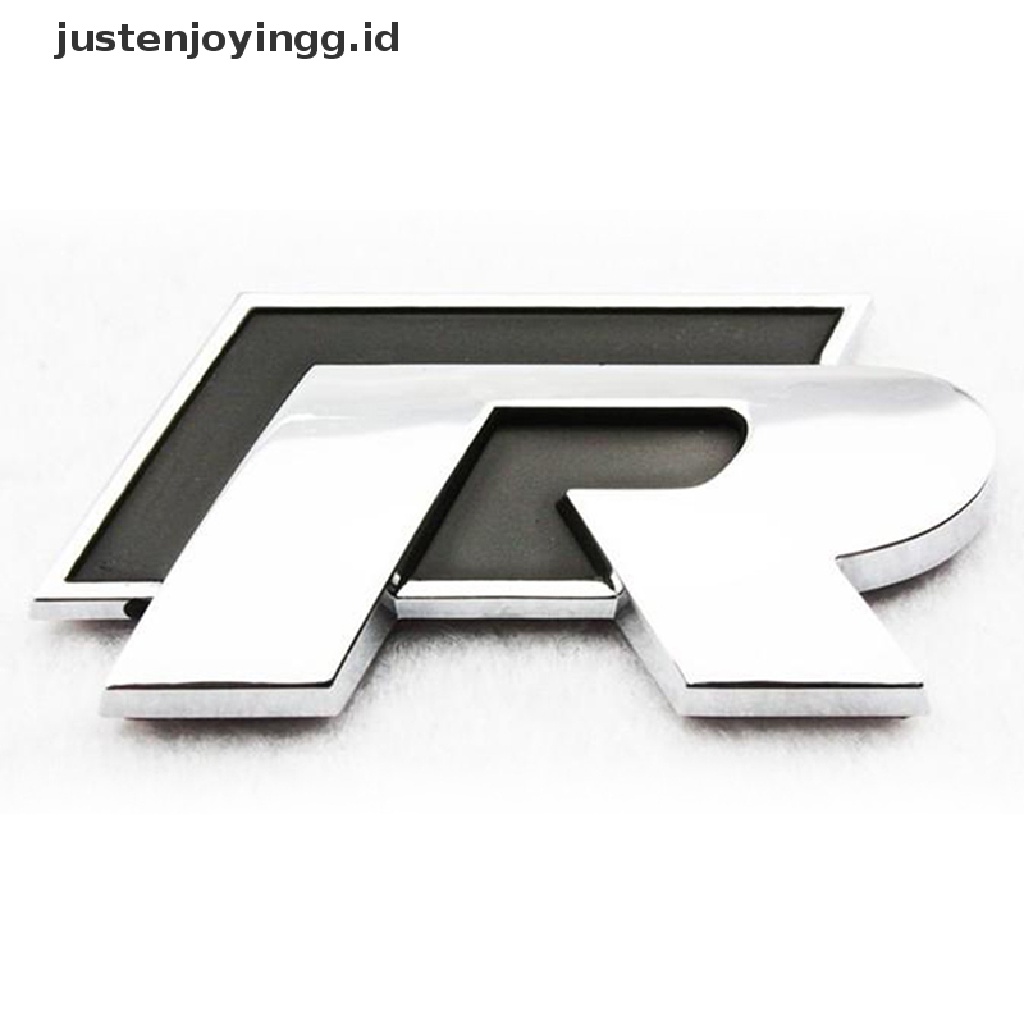 Stiker Emblem / Badge Metal Motif justenjoyingg.id / Rline R Line Untuk Bagasi VW GOLF