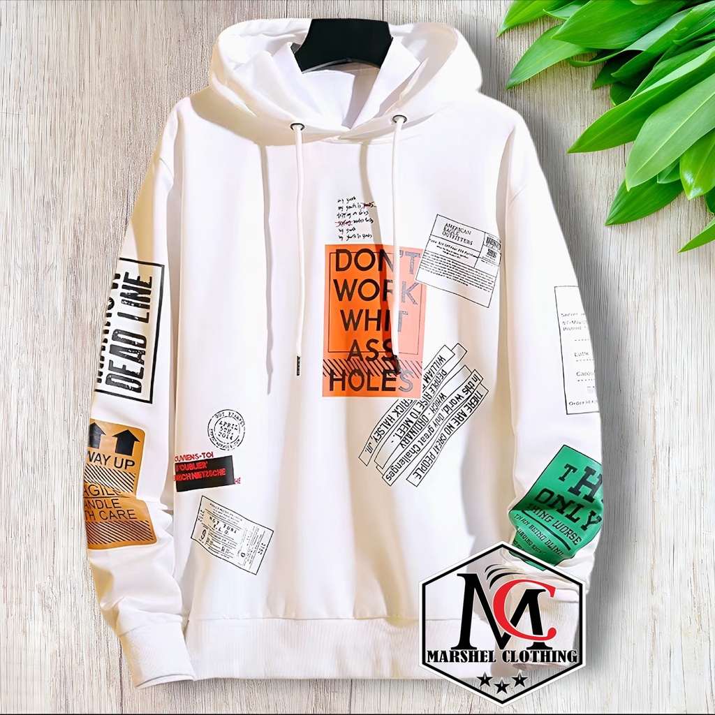 RCL - DON'T WORK - Sweater Hoodie Pria Remaja Dewasa Kekinian Bahan Fleece Jaket Cowok Keren