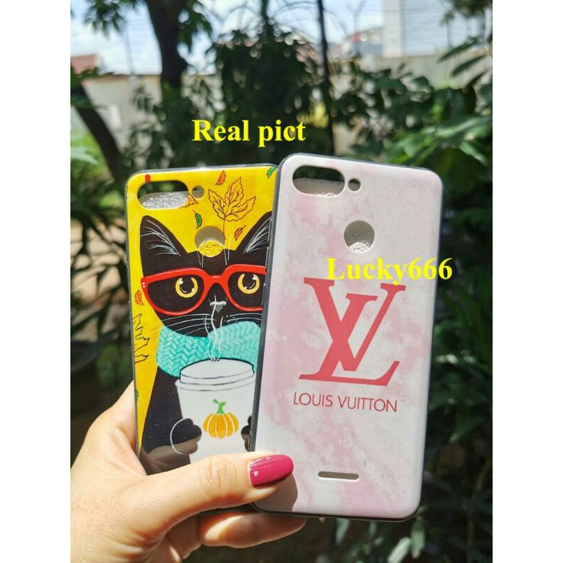 Soft case branded bunga redmi 6 fingerprint silikon flower xiaomi redmi 6 biasa redmi6 finger print
