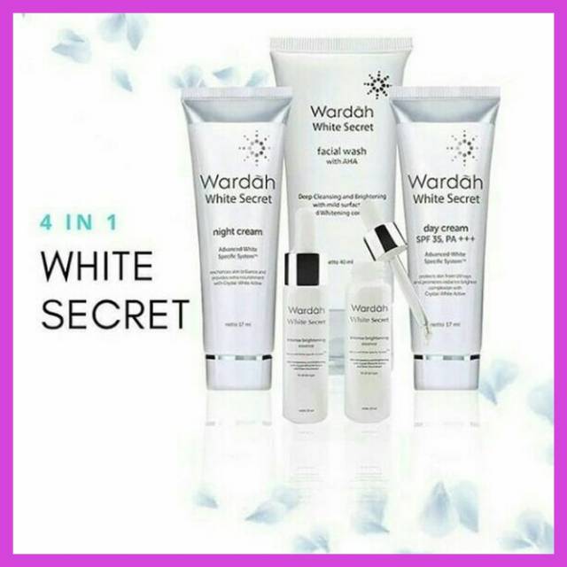 Paket Wardah White Secret Skin care Wardah Set 4in1 Perawatan Wajah Wardah Halal Termurah