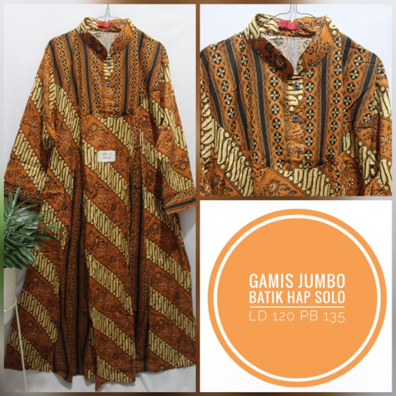 Gamis Batik HAP Solo Jumbo
