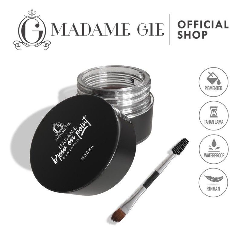 [ MADAME GIE ] Brow On Point Eyebrow Pomade Pensil Alis BPOM Original NF