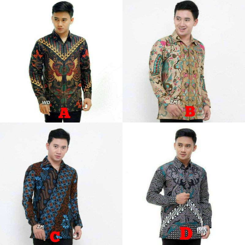 Kemeja Batik Pria PPBTK07 WSA04 lengan panjang