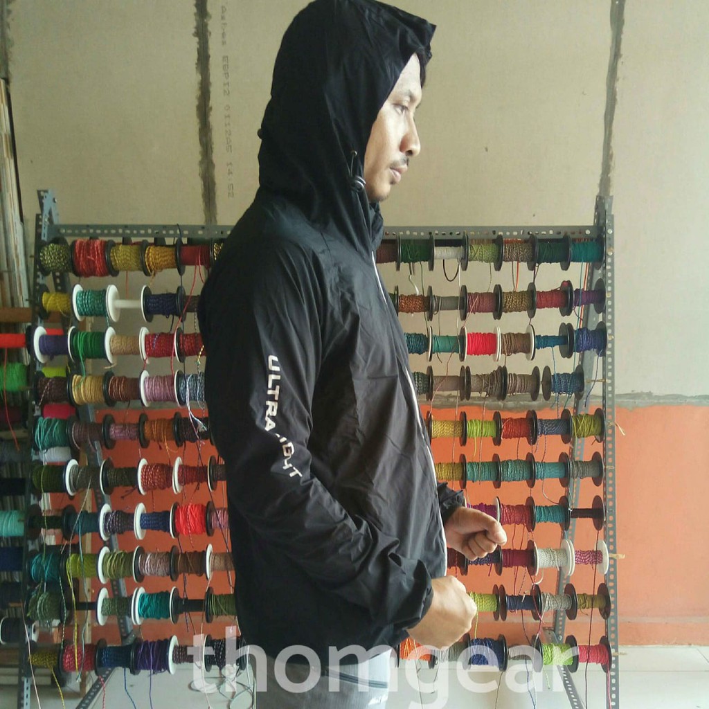 Thomgear Pelvoux Evo Ultralight Packable Jacket Jaket Lari Running Waterrepellant Jaket Sepeda