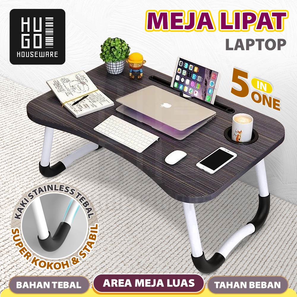 HUGO Meja Belajar Portable / Meja Laptop / Meja Lipat Serbaguna