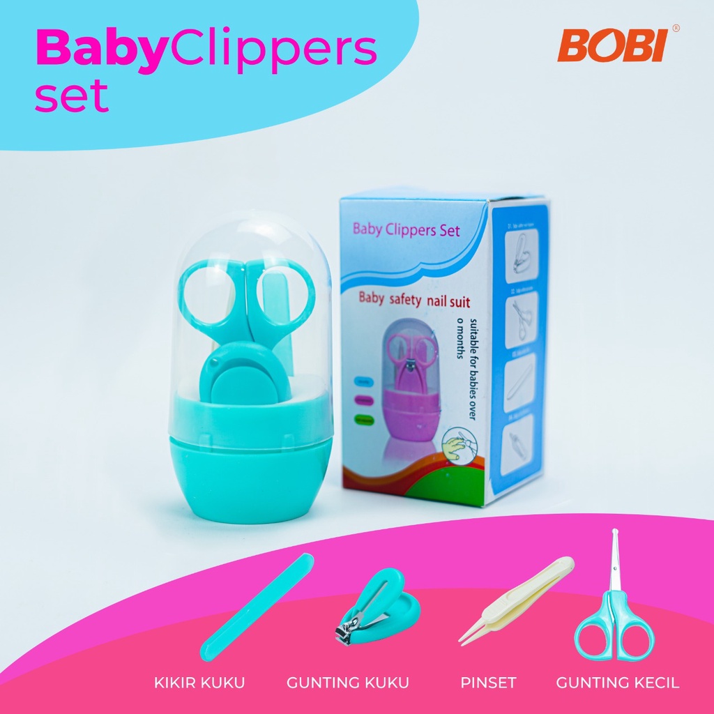 Baby Clippers Set // gunting kuku bayi nail clippers //  baby set Manicure BOBI