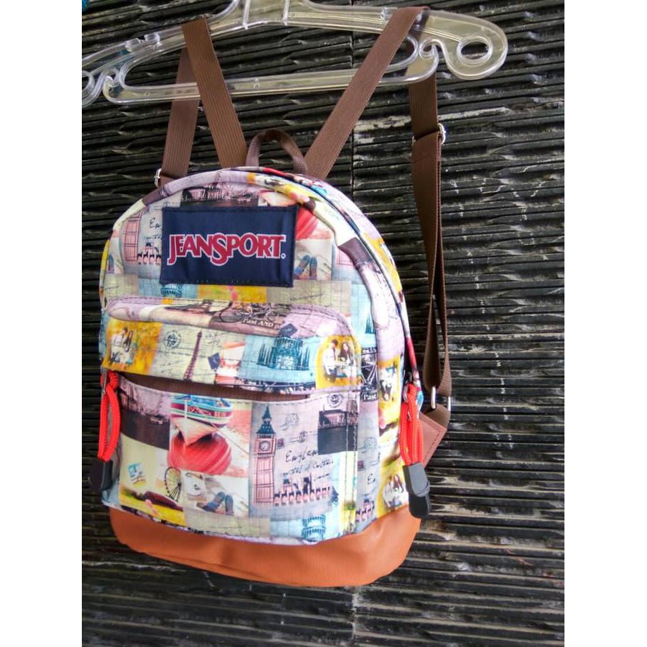 Diskon Tas Kecil Tas Jansport Mini Tas Santai Tas Cewek Tas Ransel Tasgendong - Hitam Terbaru