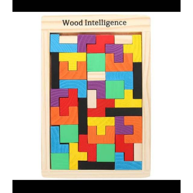 Tetris balok kayu puzzle