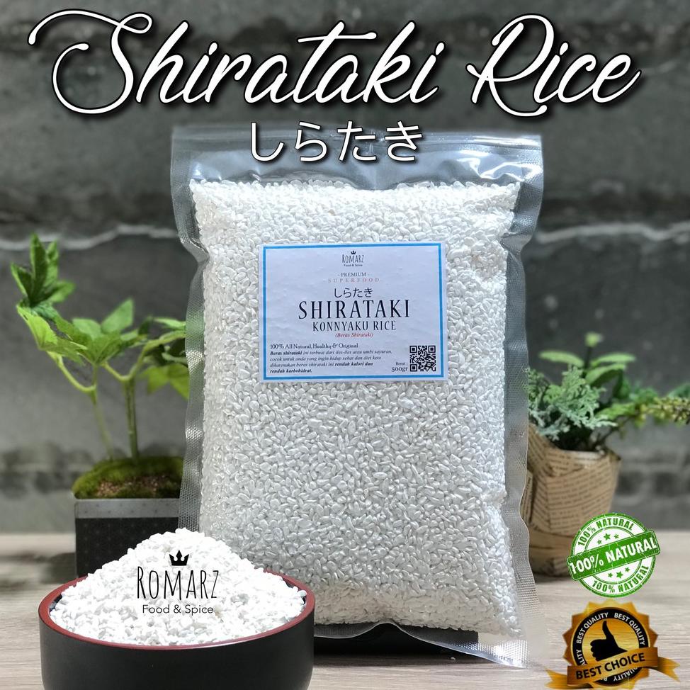 

[KODE PRODUK RPFR984100] BERAS SHIRATAKI | SHIRATAKI RICE 500gr BERAS KONNYAKU RICE 500gr