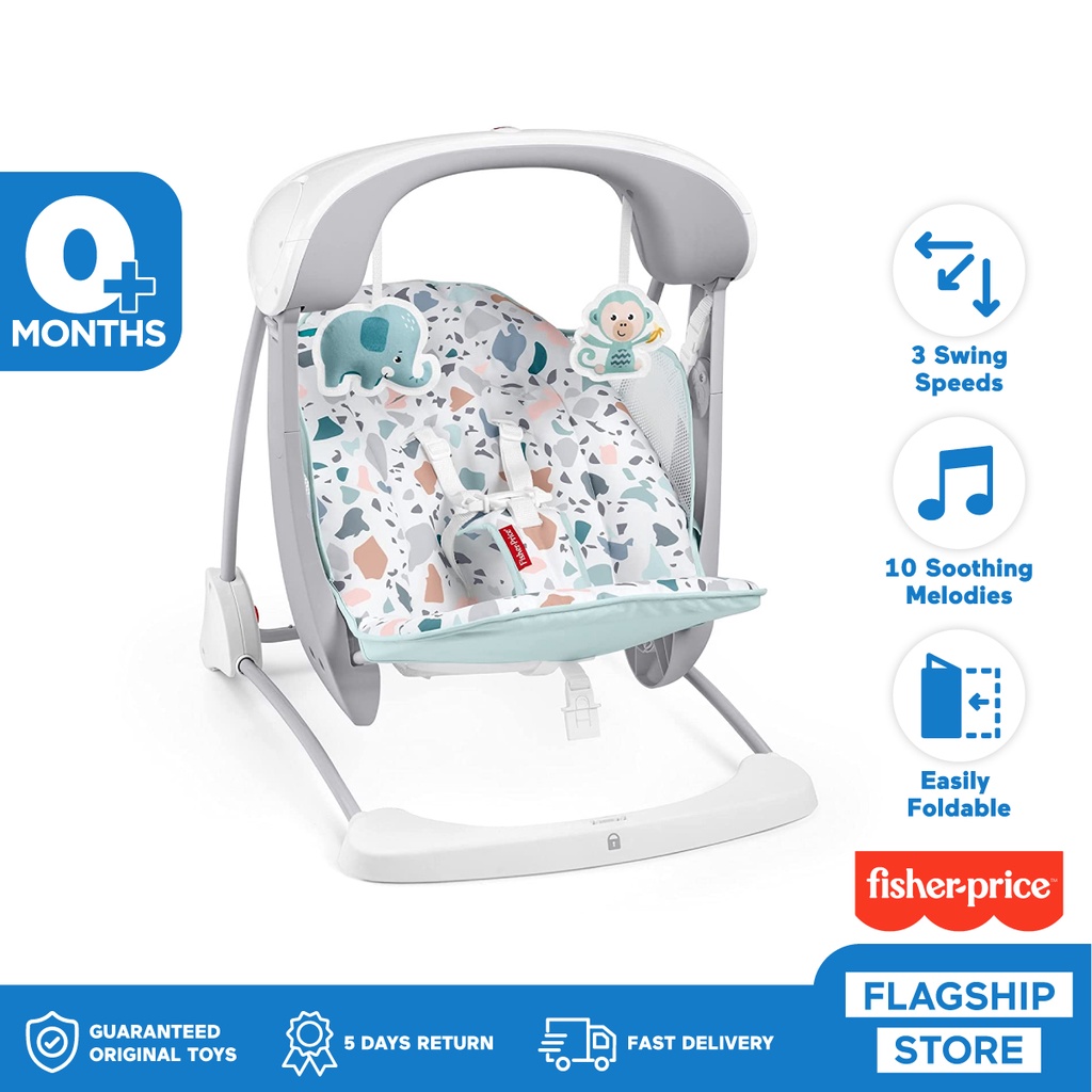 Fisher-Price Take-Along Baby Swing &amp; Seat - Kursi Goyang Bayi