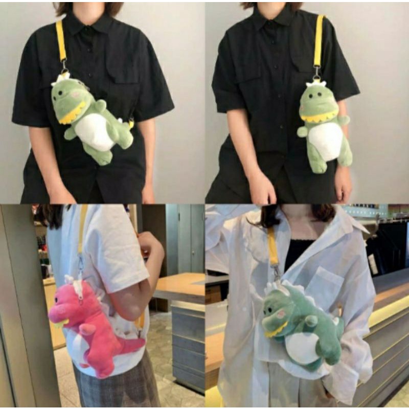 tas SLempang Dino/Ransel cinamoroll terpopuler Tas boneka import