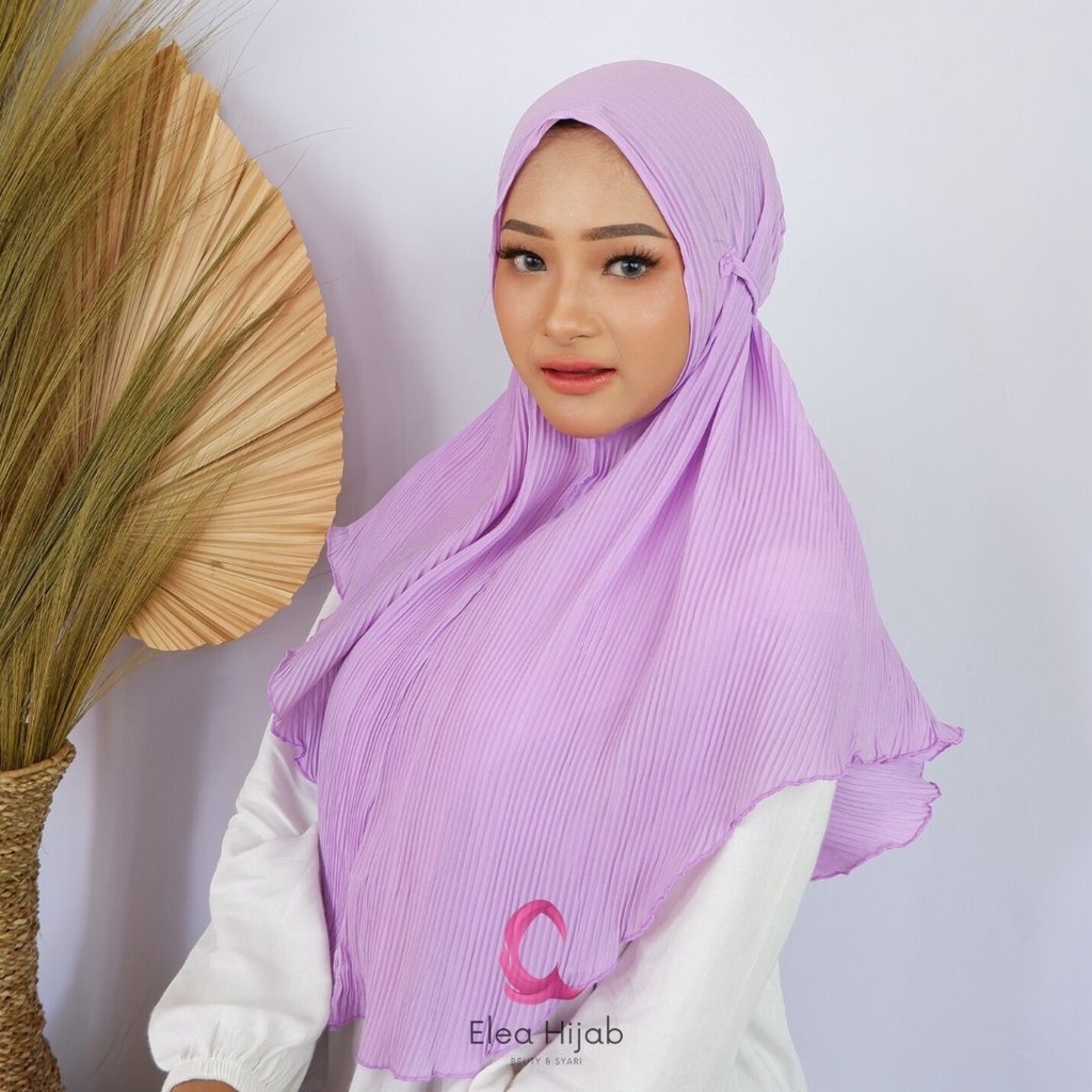 40 warna jilbab bergo maryam plisket full / jorda bergo tali plisket full diamond premium