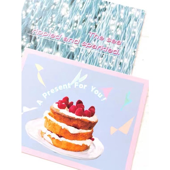 Wall decoration of wave light Galaxy cake card postcard