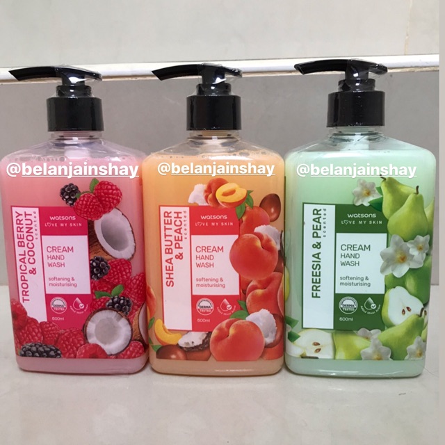 Jual WATSONS HAND WASH 500ML (SABUN CUCI TANGAN) FREE PACKING | Shopee ...