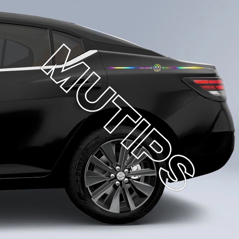 Stiker logo Volkswagen laser Reflektif Untuk Polo Golf mk3 mk6 mk7 Scirocco Beetle Passat B5 B6 B7 CC B8 T5