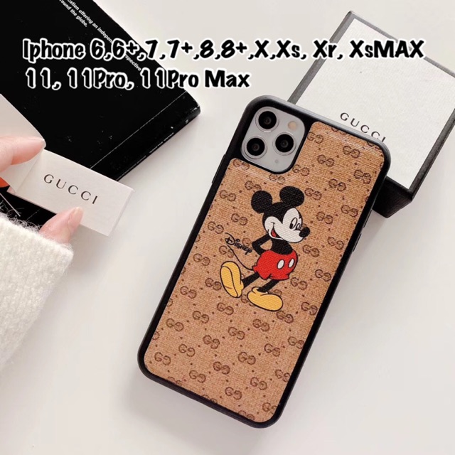 READY! Gucci x Mickey Case Iphone 6 6s 6s+ 6+ 7 7+ 8 8+ X Xs Xr XsMAX 11 11pro 11promax 11 pro max