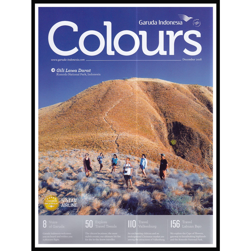 MAJALAH COLOURS - GARUDA INDONESIA - DECEMBER 2018