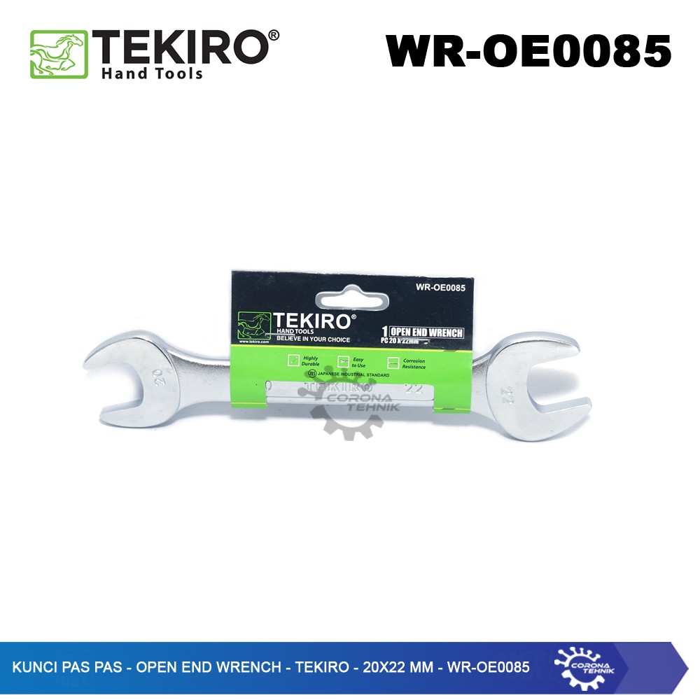 WR-OE0085 - Kunci Pas Pas - Open End Wrench - Tekiro - 20x22 mm