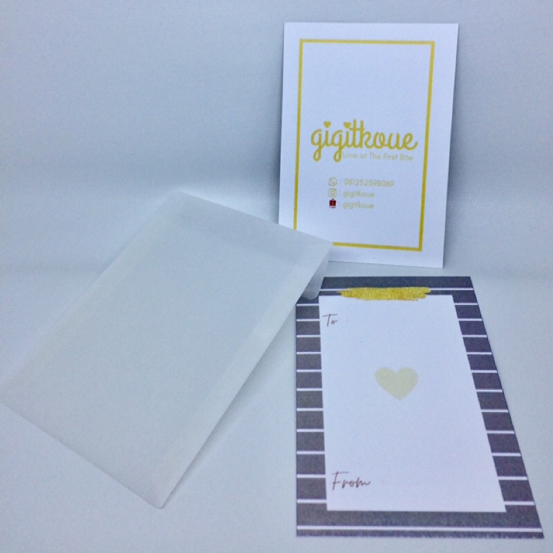 

Greeting Card • Kartu Ucapan • Brownies Panggang • gigitkoue
