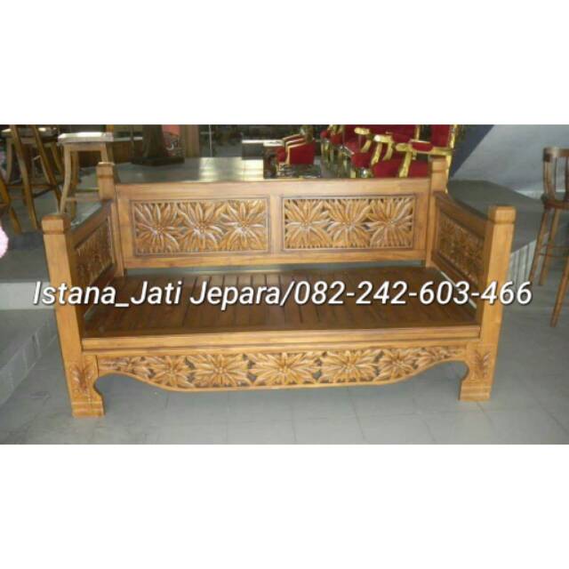 Bangku bale bale jati/bale bale bagong jati/kursi santai minimalis jati/kursi teras/kursi cafe jati