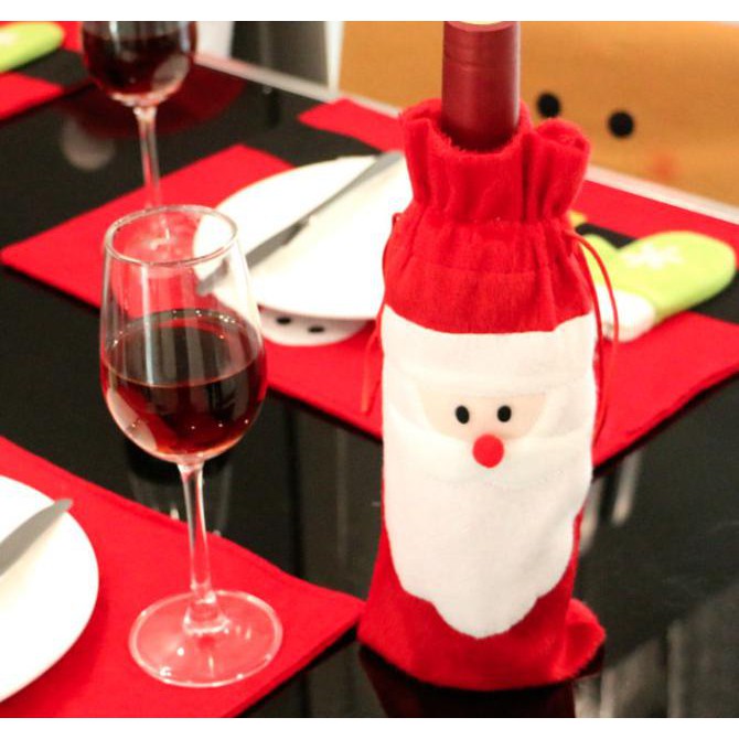 

Kantong botol tema natal , paper bag natal fancy , santa rufolft